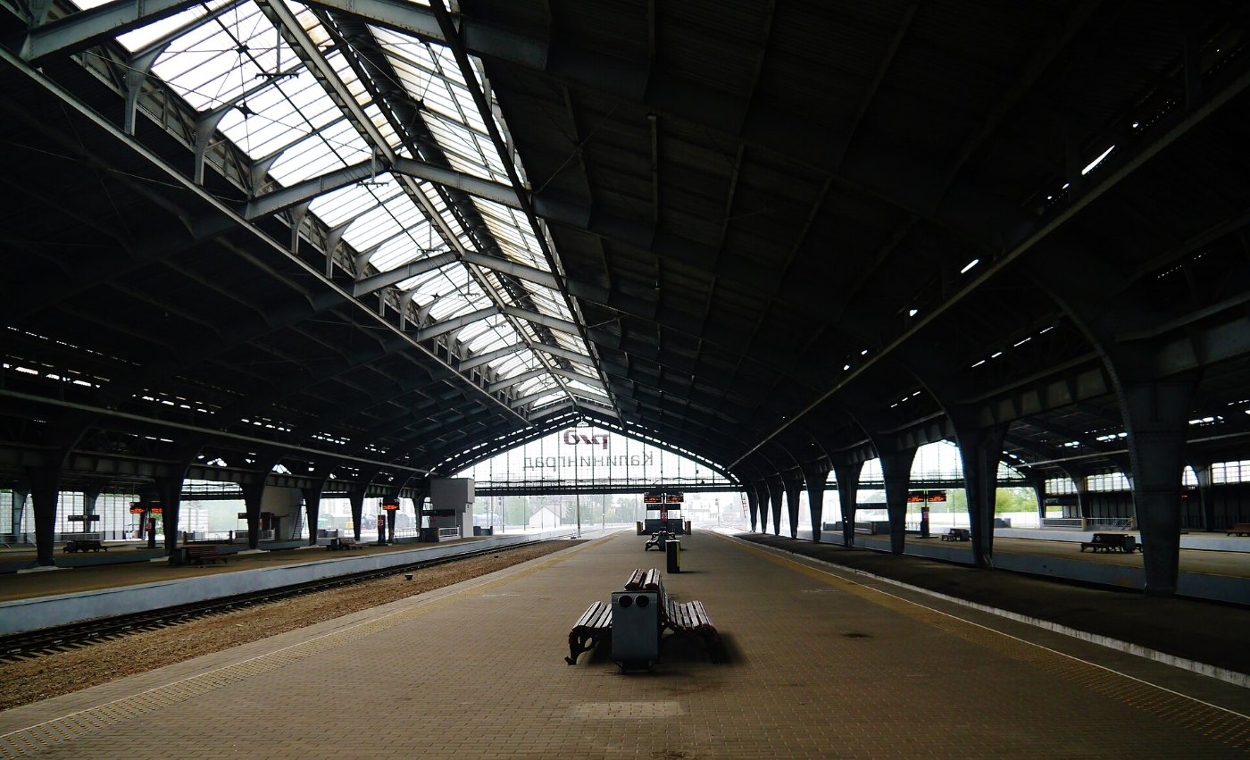 Kaliningrad Juschny Woksal Bahnhofshalle