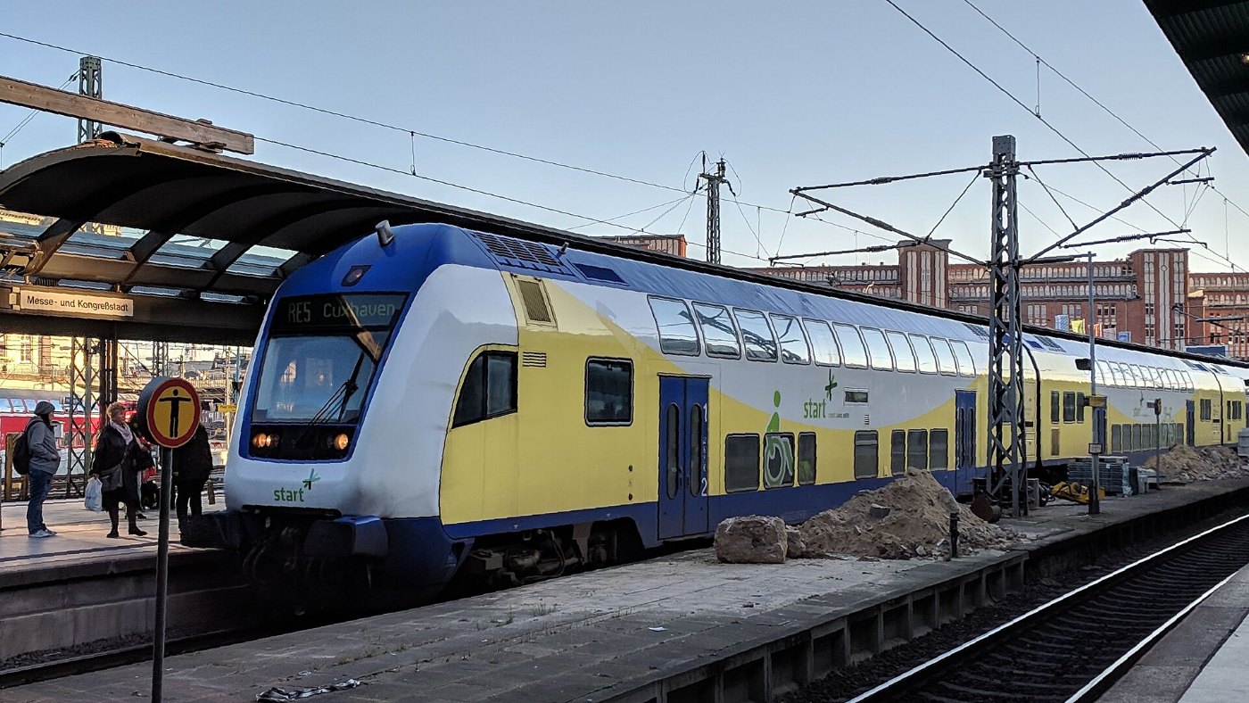 Start RE Hamburg Hbf