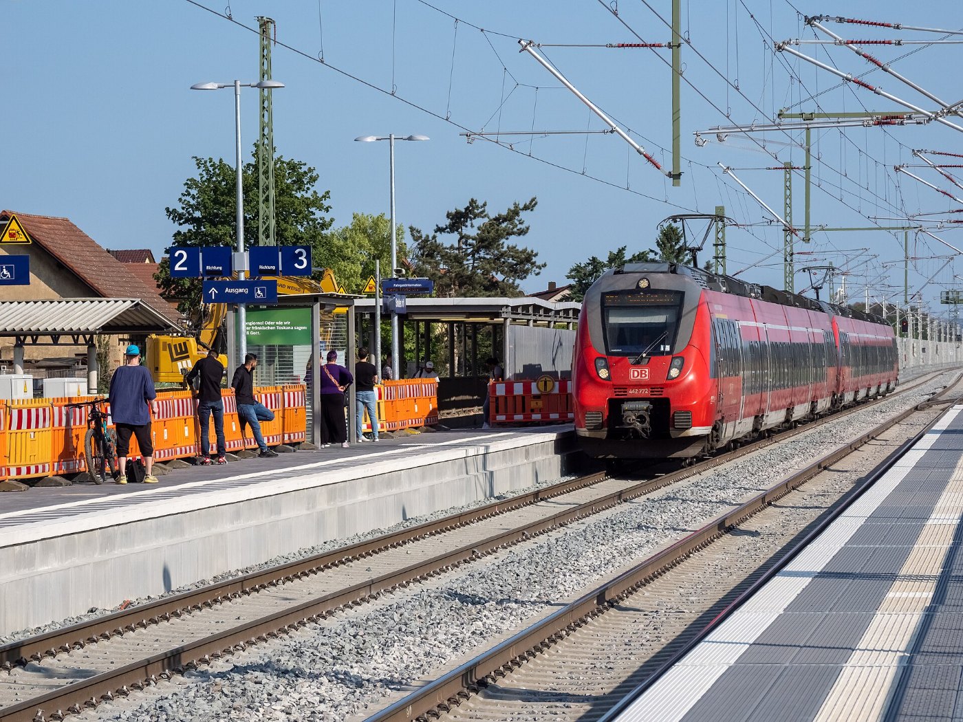 Strullendorf Bahnhof S Bahn Neubau RM