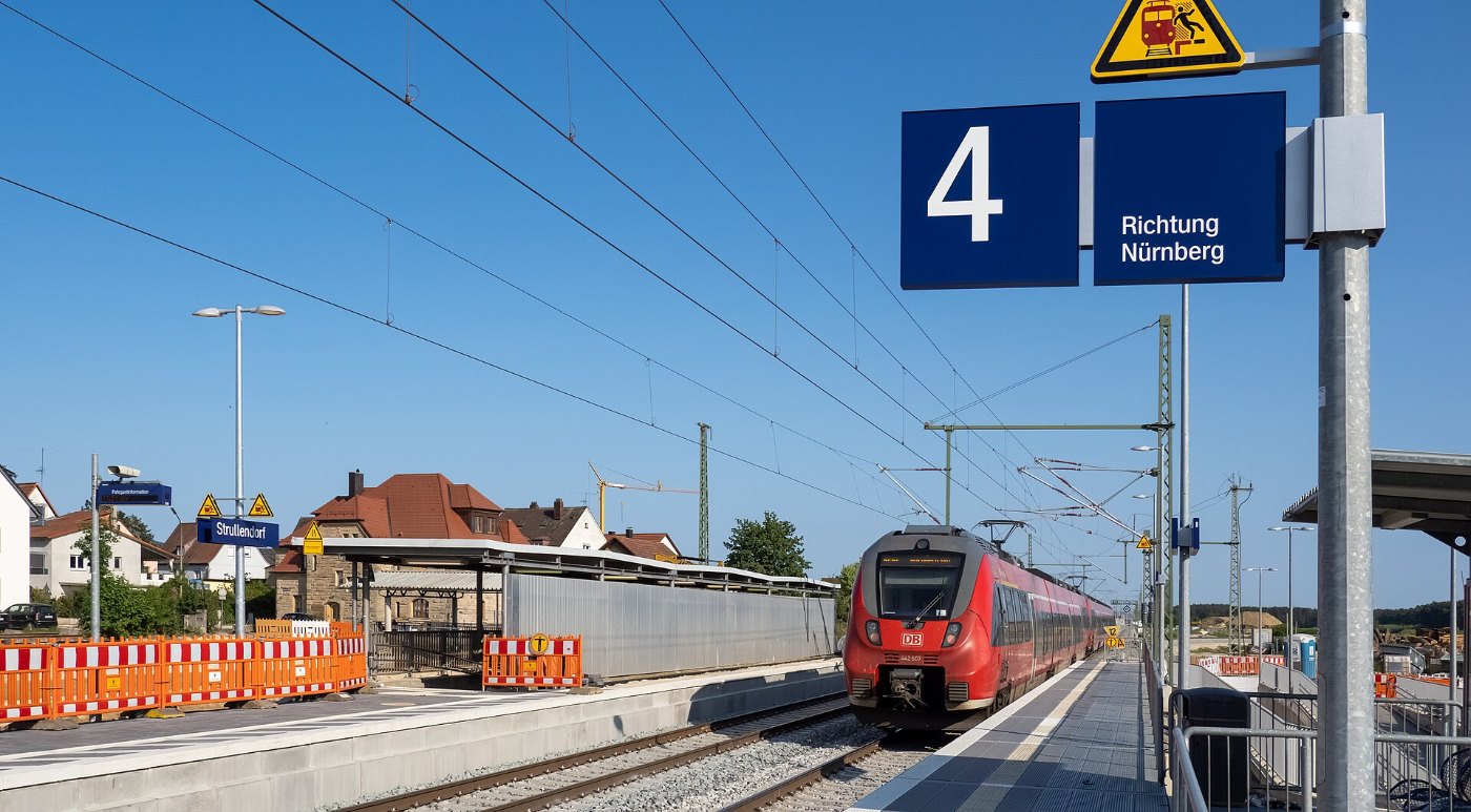 Strullendorf Bahnhof S Bahn Neubau RM