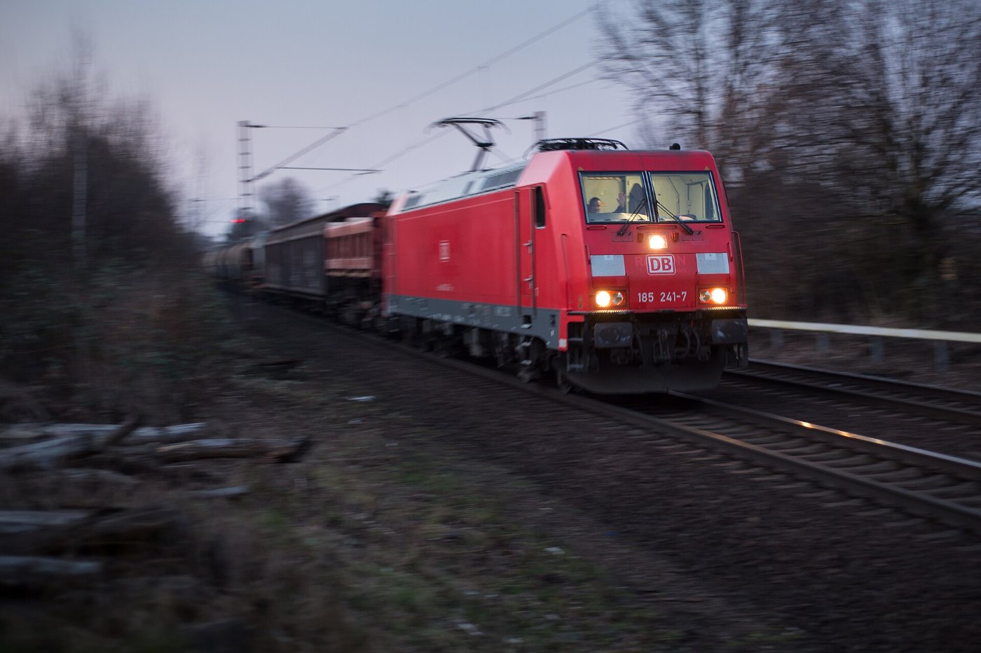 DBAG class 185 2 Bombardier TRAXX F140 AC2 freight train bypass Ahlem Ha