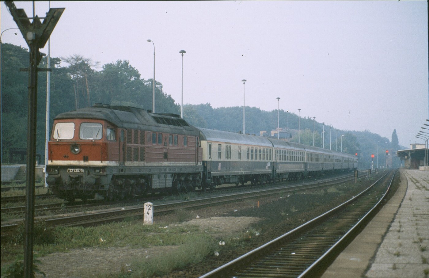 Berlin Wannsee Lok 132 464 Miiltärzug US Army UIC X Wagen LABW Staatsarc