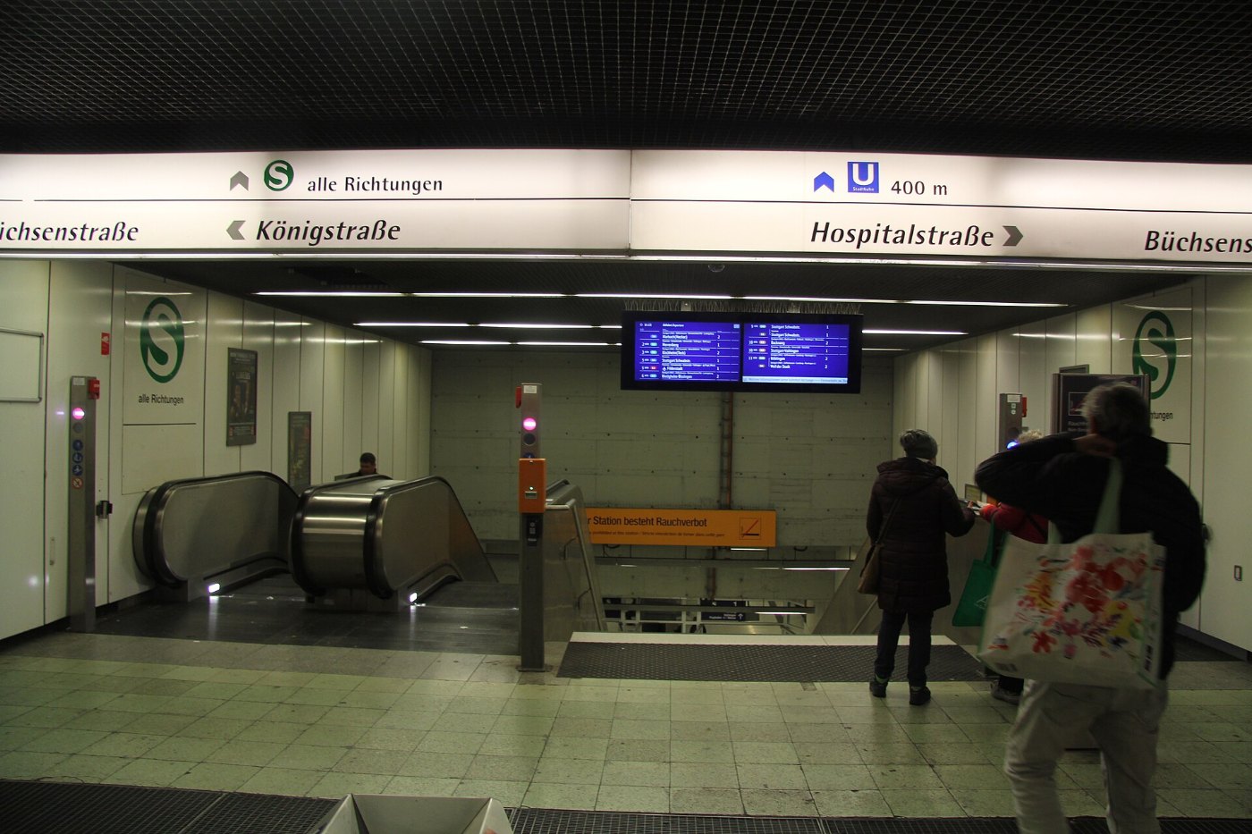 S Bahn Treppe Stadtmitte oben