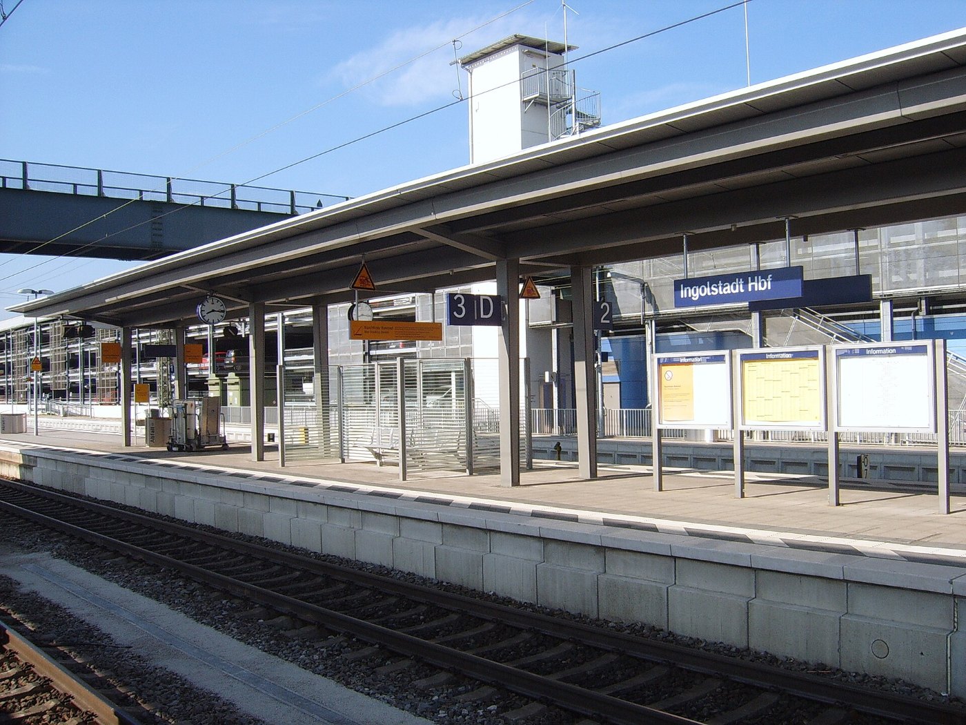 Neue Bahnsteige Ingolstadt Hauptbahnhof