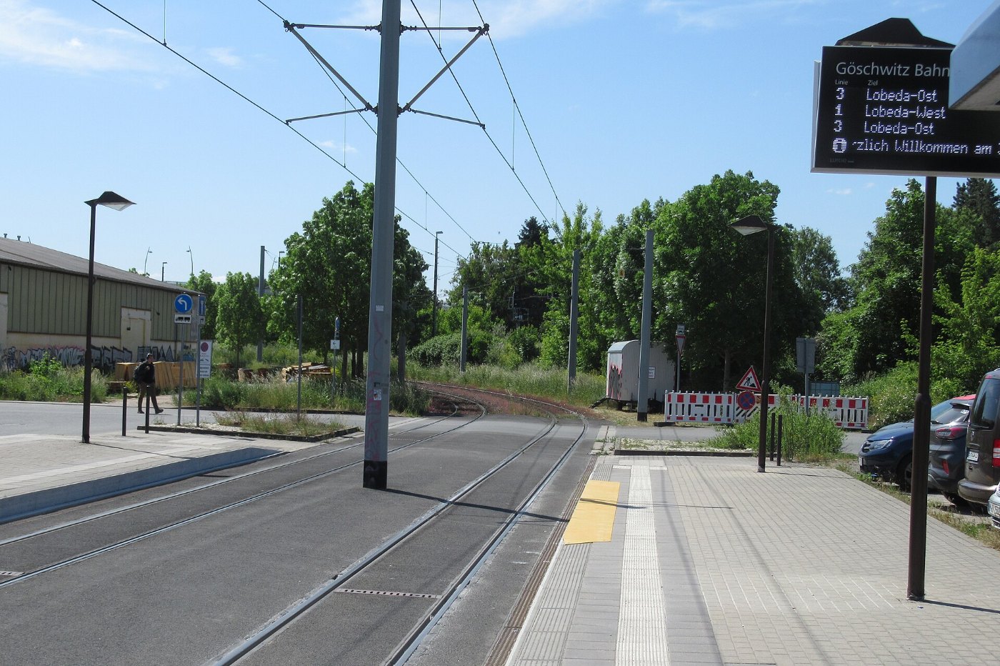 Straßenbahnhaltestelle Jena, Göschwitz Bahnhof