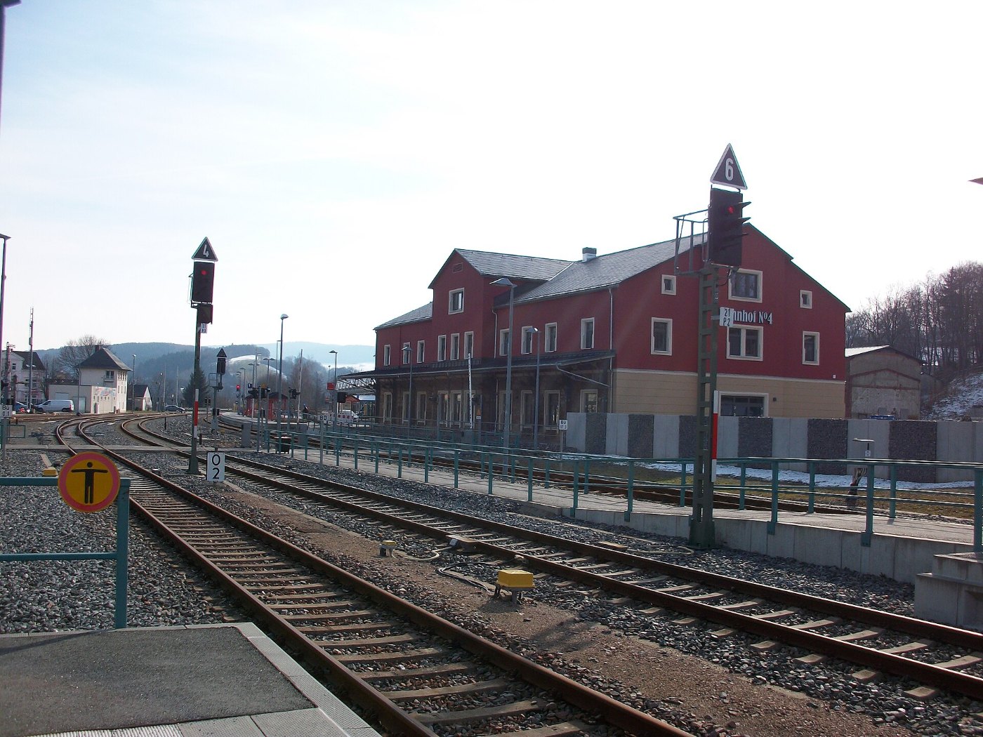 Bahnhof SZB Sicht Richtung ANA Johanngeorgenstadt