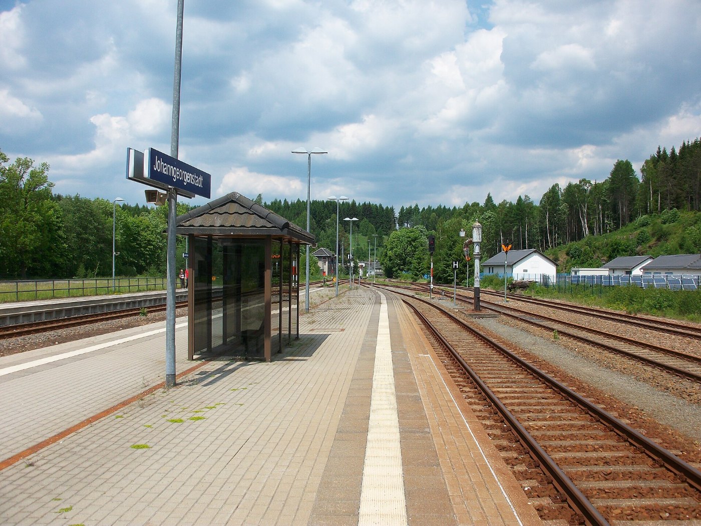 Bahnhof Johanngeorgenstadt Gleise Richtung Schwarzenberg