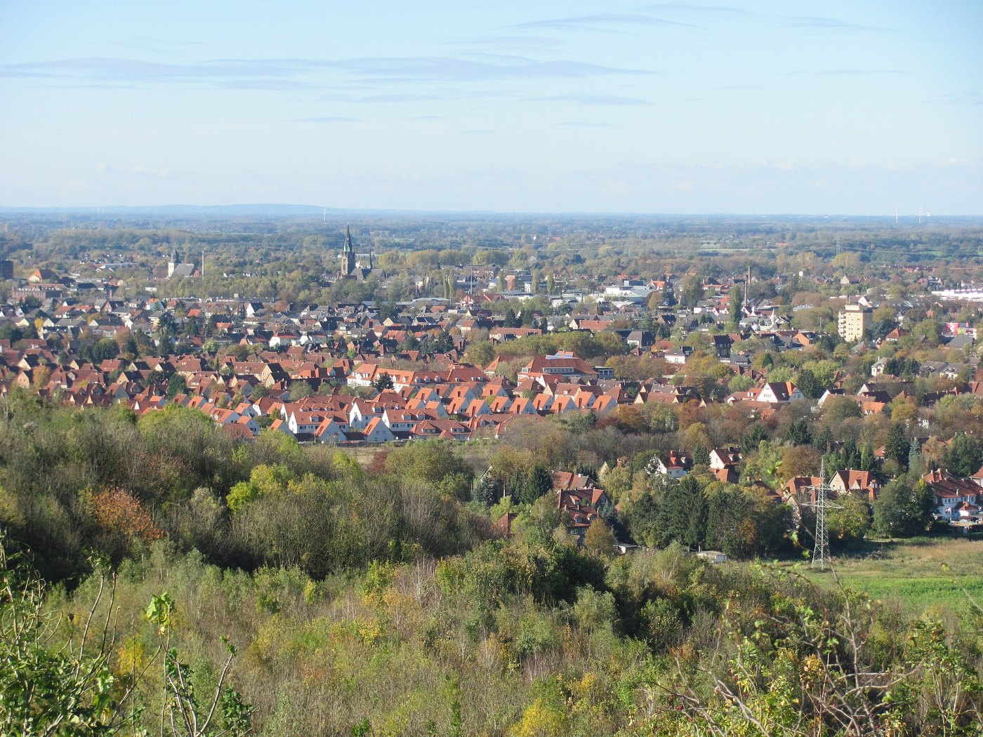 Zeche Westfalen Osthalde Blick auf Ahlen