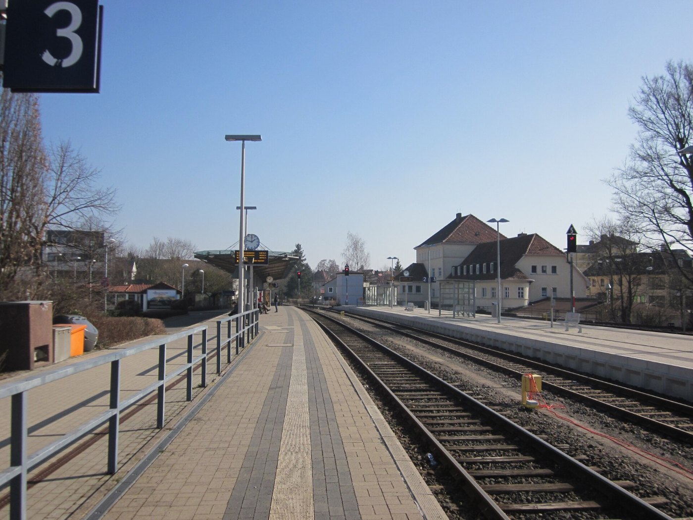 Bahnhof Korbach Gleisseite