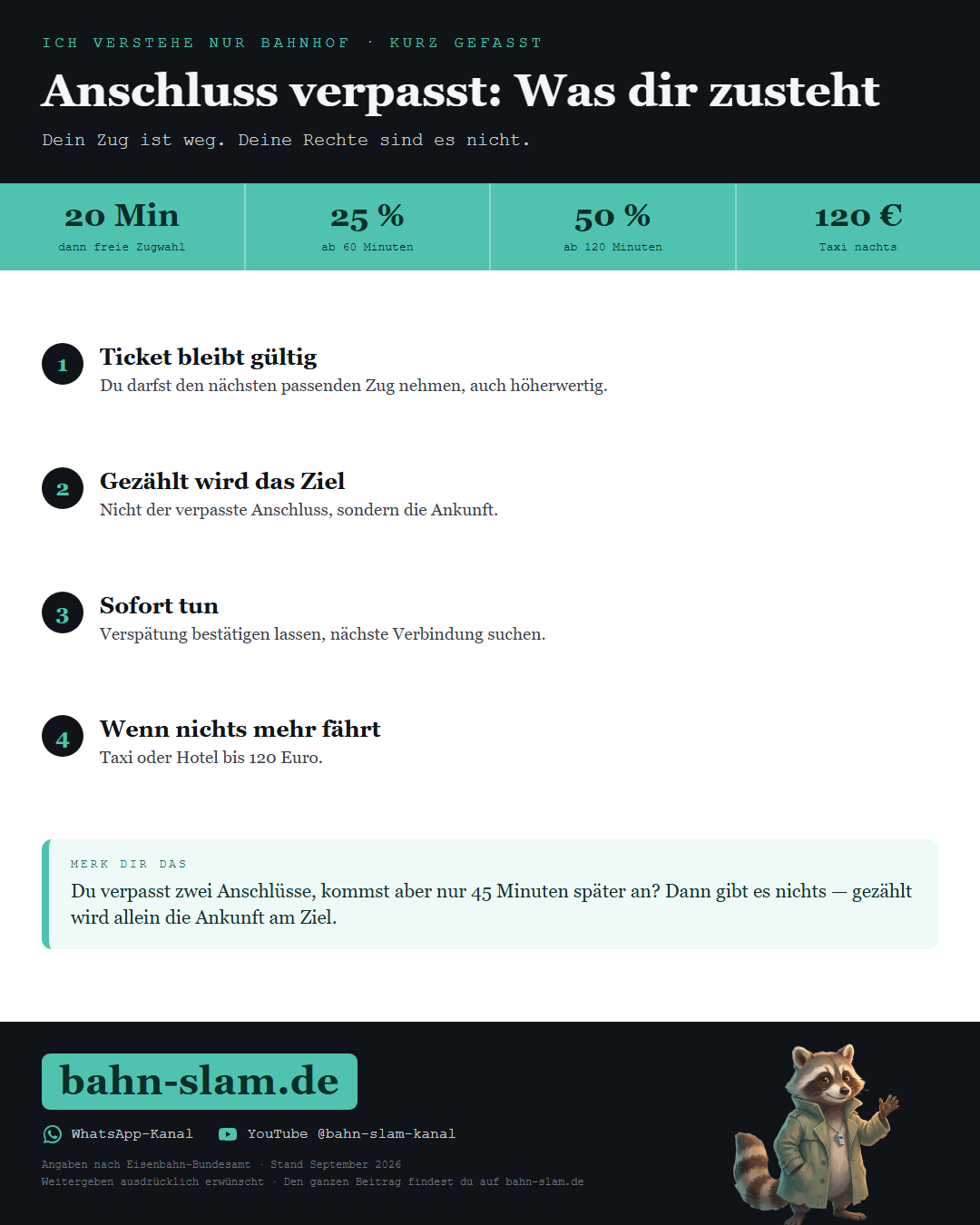 Übersichtsgrafik zum Thema: die wichtigsten Zahlen und Schritte auf einen Blick