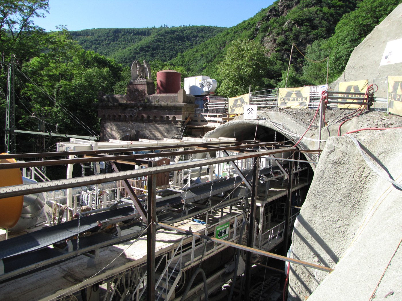 Bau der zweiten Röhre des Kaiser-Wilhelm-Tunnels 2010