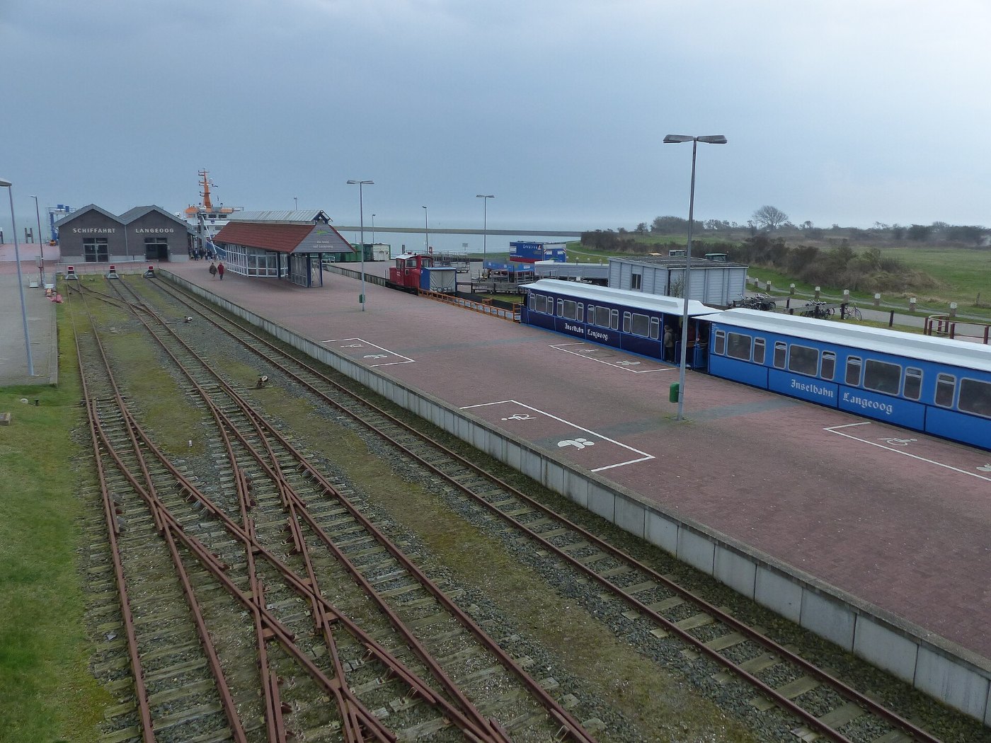 Inselbahn Langeoog Endbahnhof Anleger