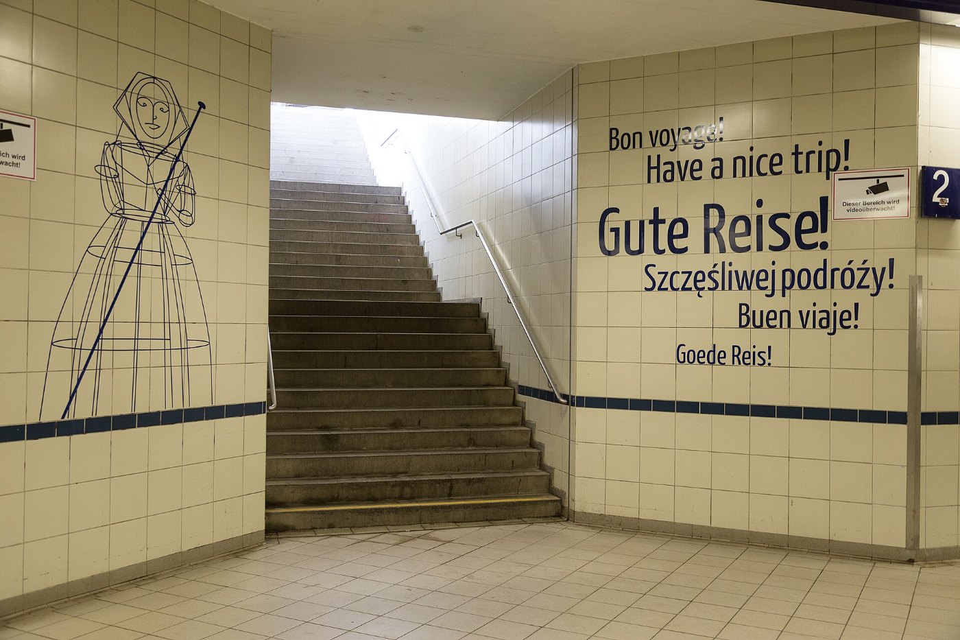 Unterführung im Bahnhof Lübbenau Spreewald