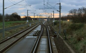 J24 359 Bf Leipzig Halle Flughafen, Einfahrweichen von Leipzig