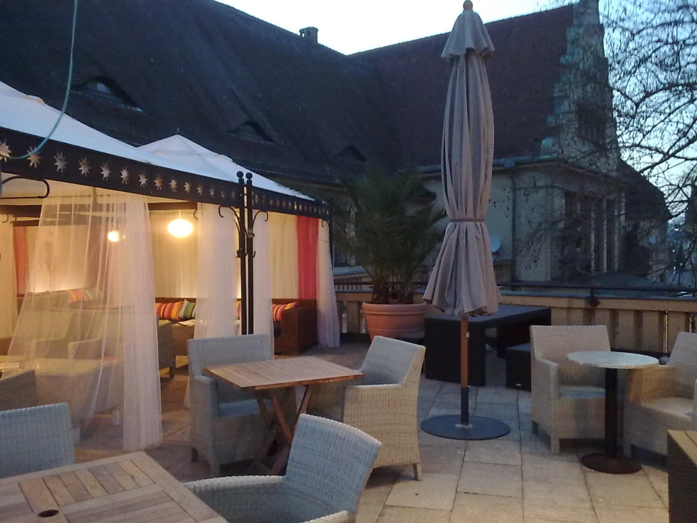 Roof terrace at Lindau (Bodensee) Railway station
