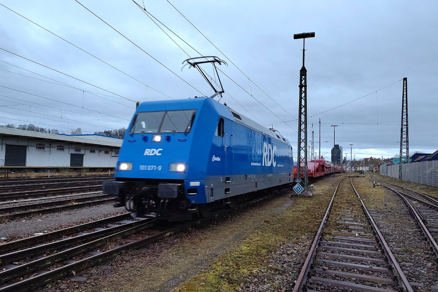 Deutschland Lörrach Gbf ARZ BTE Autoreisezug geschobene Rangierfahrt 101