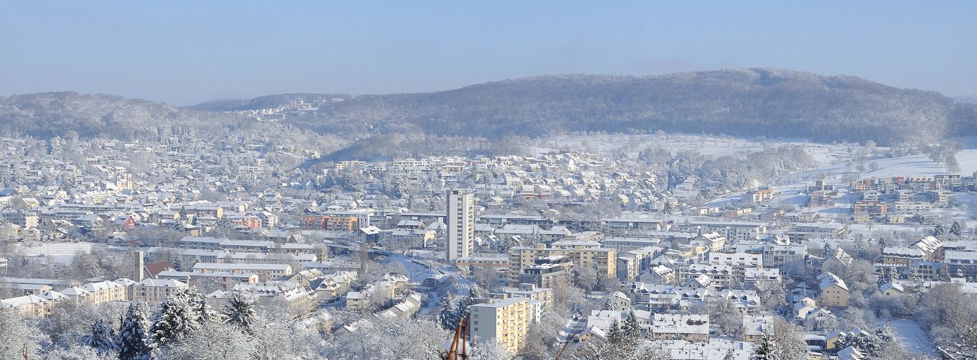 Lörrach Stetten Winterpanorama