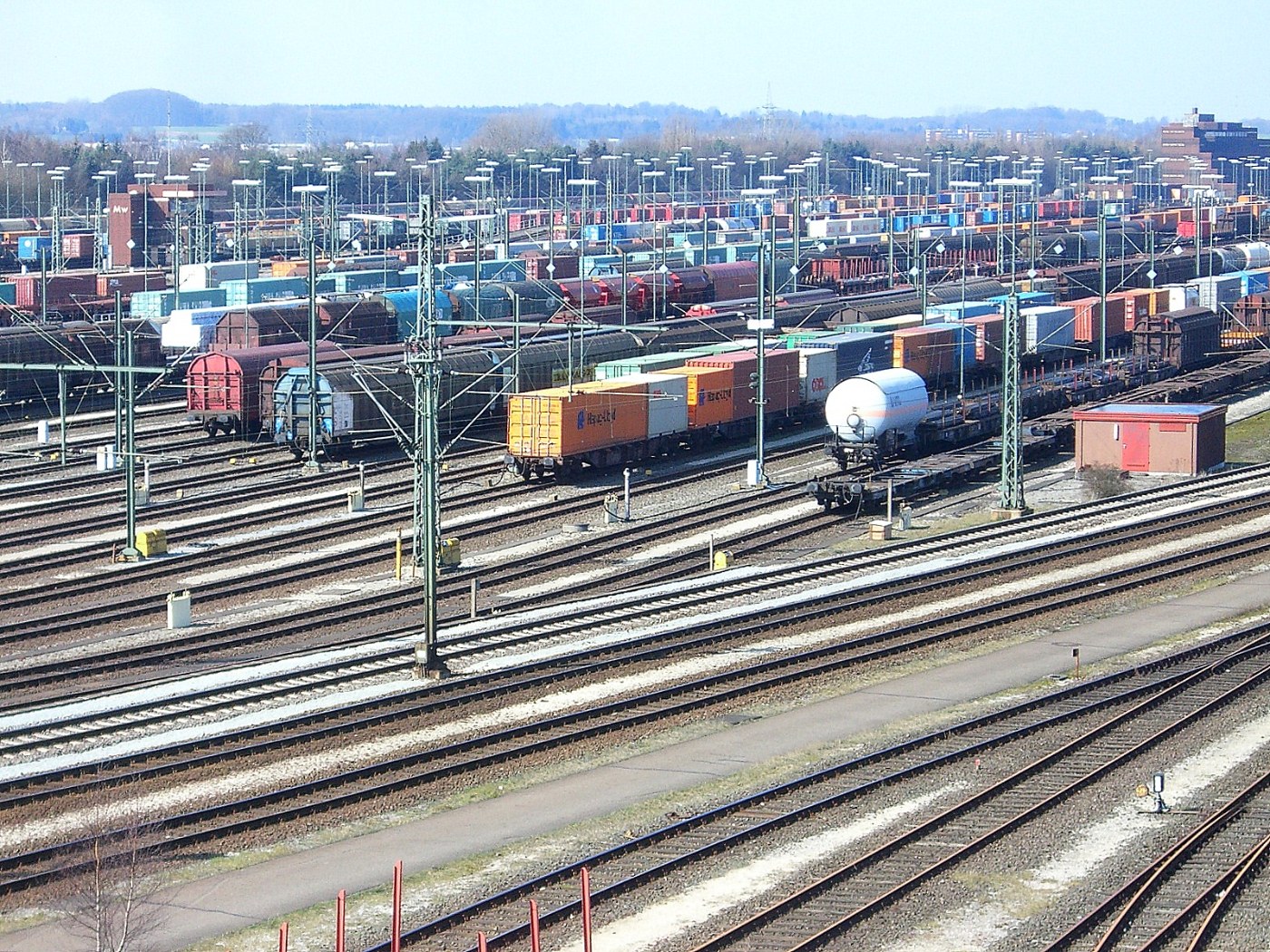 Gleise und Weichen im Rangierbahnhof Maschen