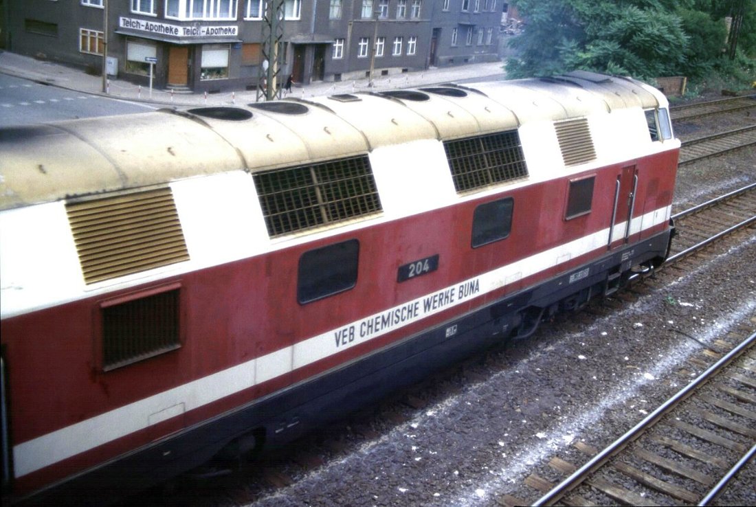 Buna Lok 204 in Merseburg 1979