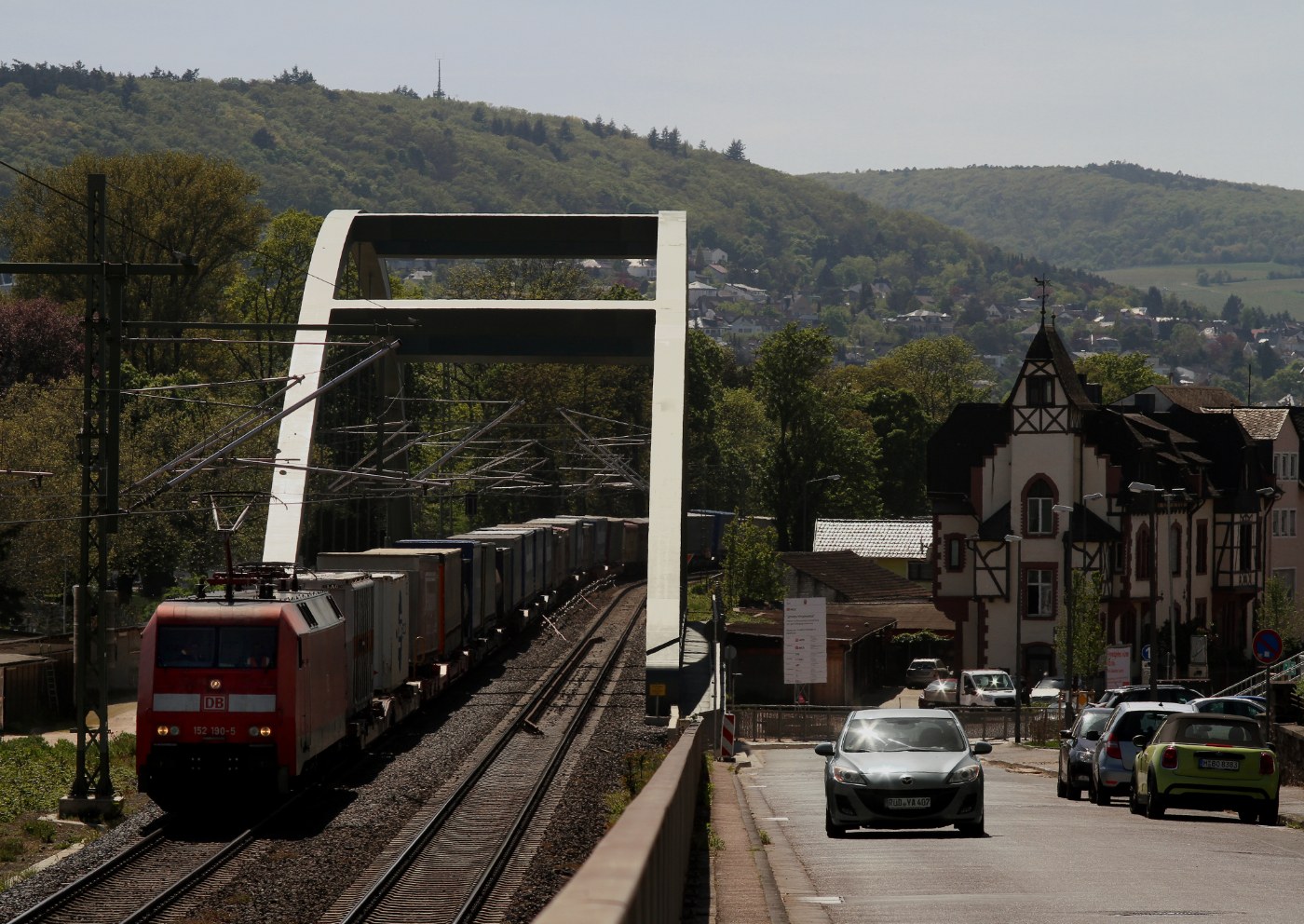 Güterzug in Rüdesheim am Rhein