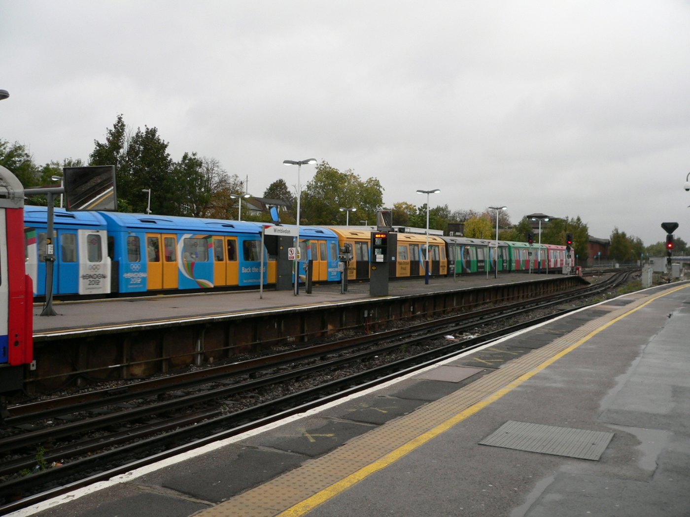 London Underground Cstock in Back the Bid livery