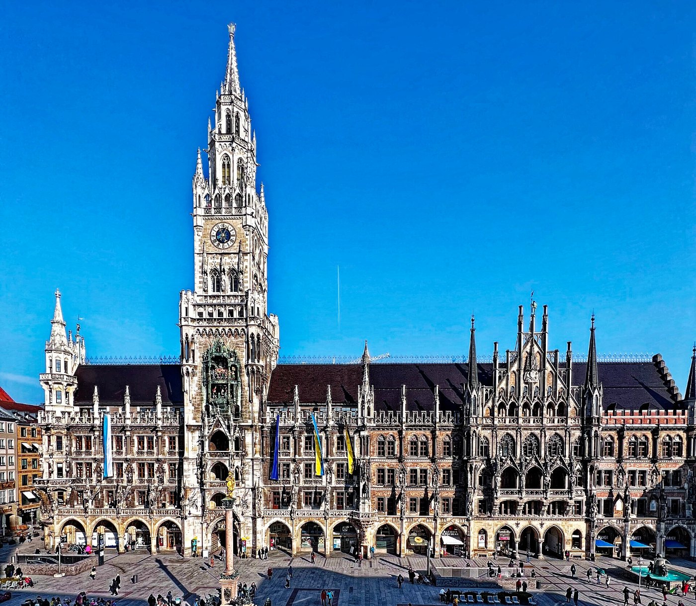 Marienplatz und Rathaus München