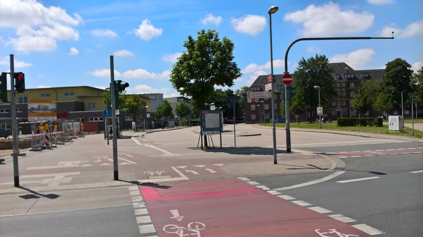 Radrevier.ruhr Knotenpunkt 46 Bf. Moers Wegweiser