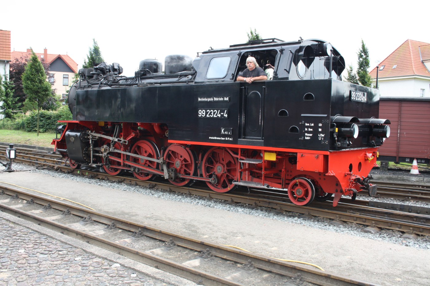 Dampflokomotive der Bäderbahn Molli
