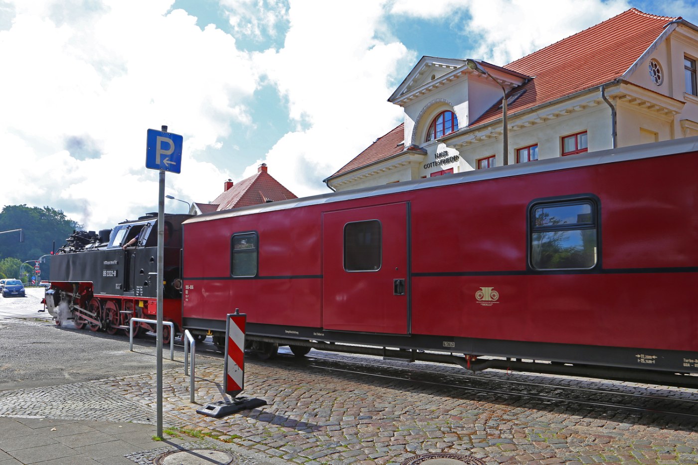 Haltestelle der Bäderbahn Molli in Bad Doberan