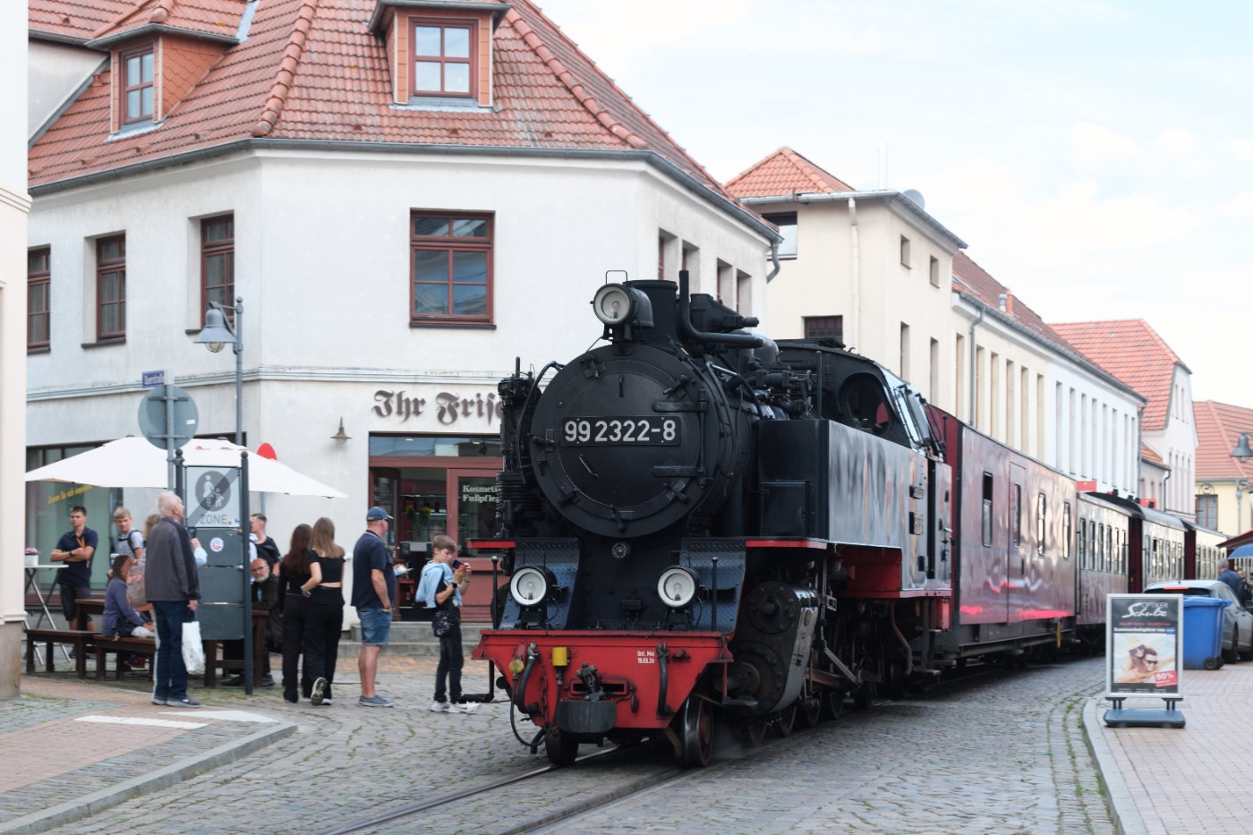 Der Molli in der Landschaft bei Bad Doberan