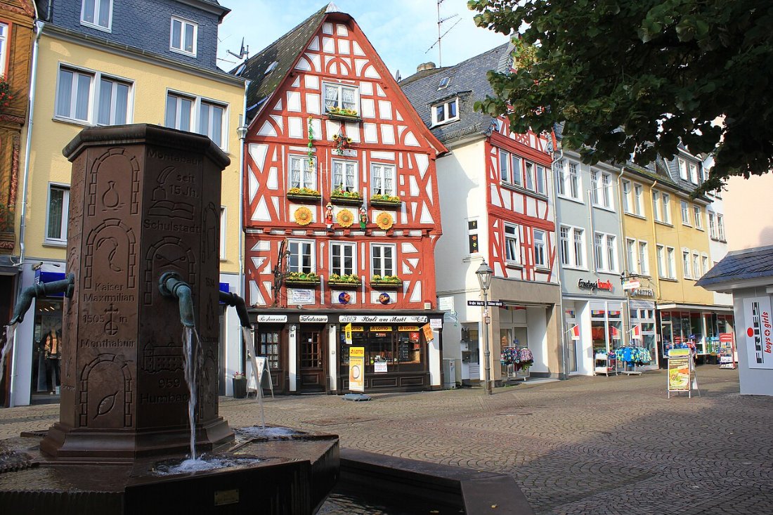 Fachwerkhäuser. Stadt Montabaur.