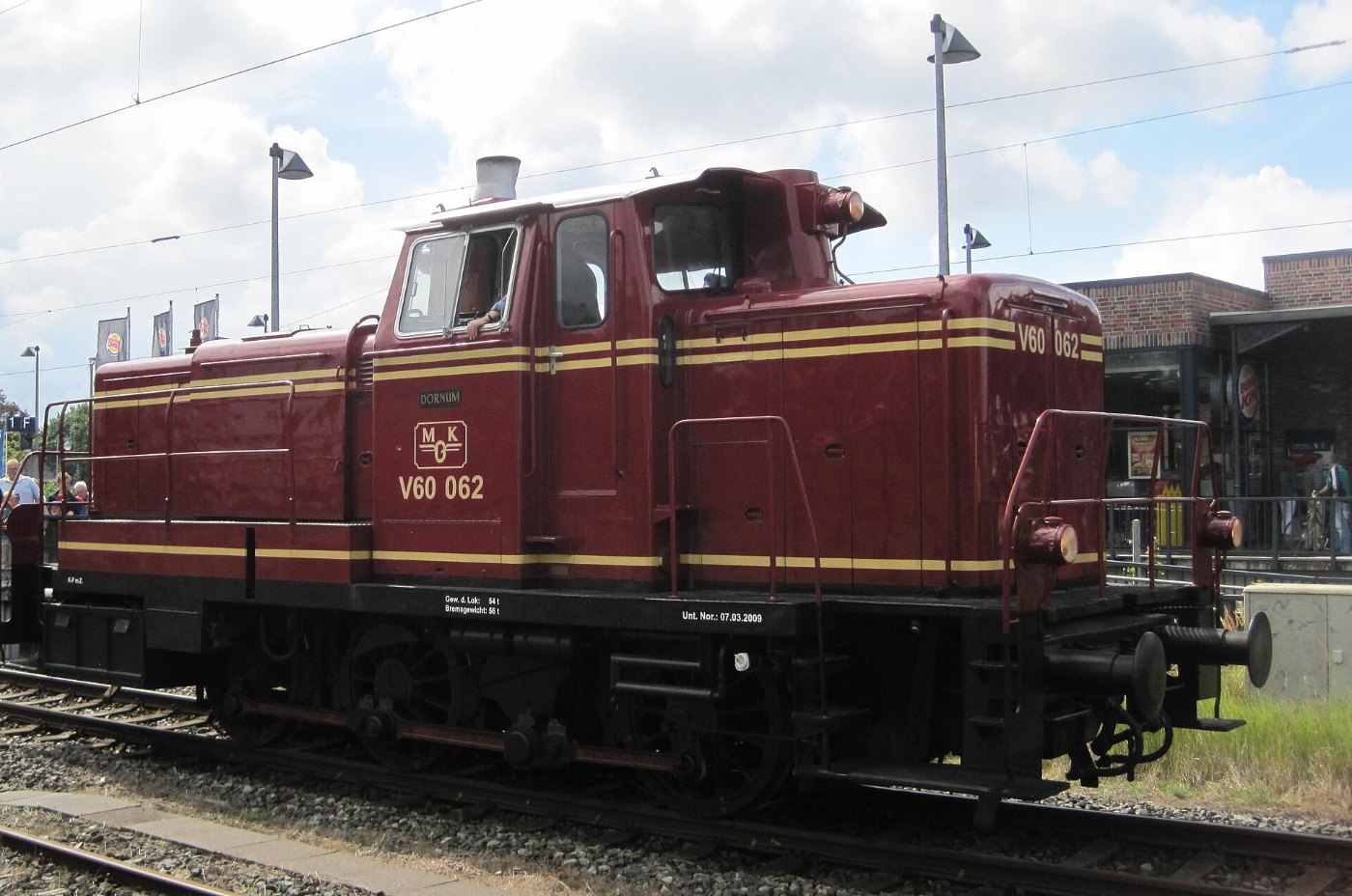 Ostfriesische Küstenbahn Diesellokomotive V60 062 „Dornum“