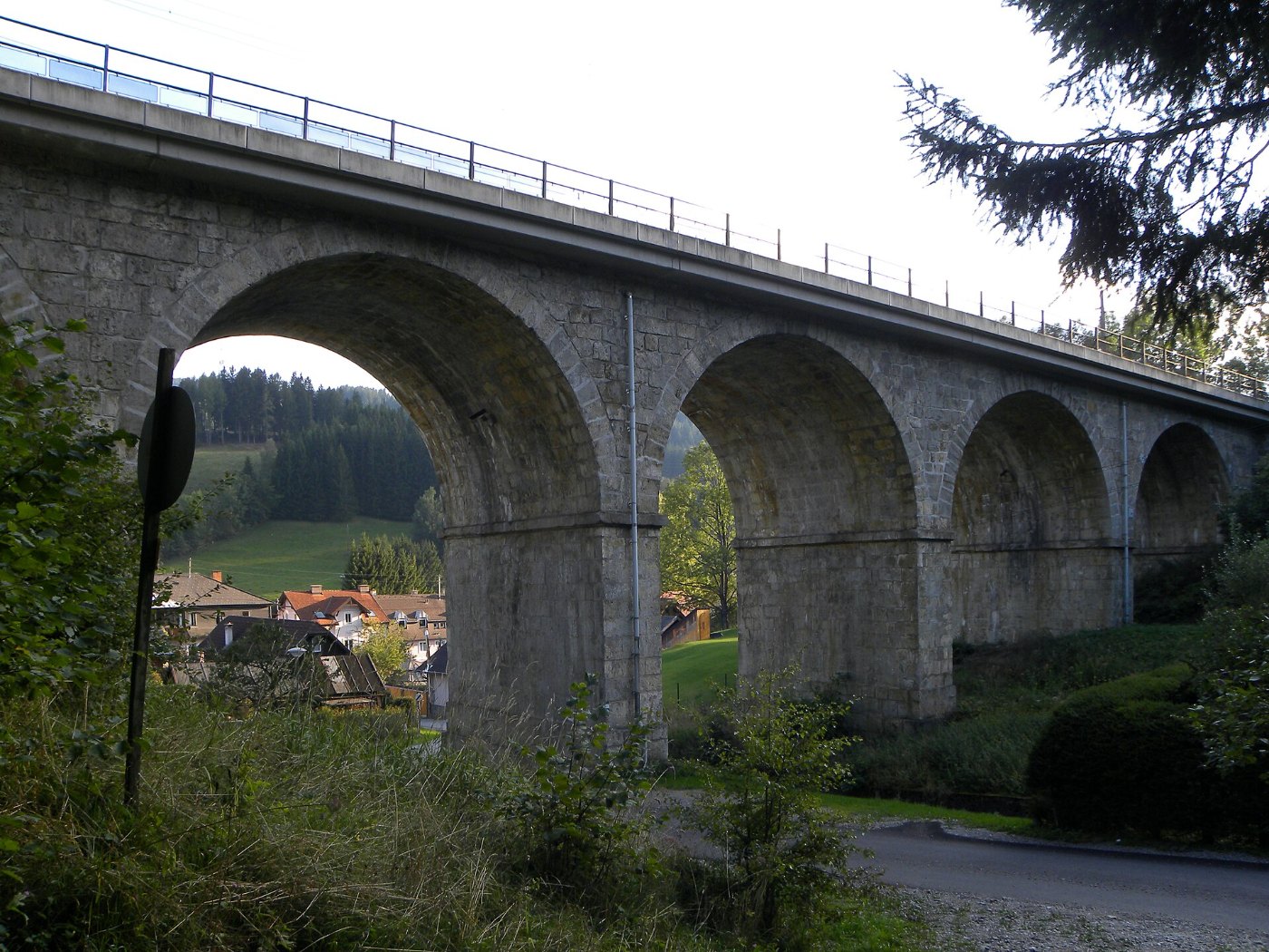 Steinhaus am Semmering Semmeringbahn Steinhausviadukt