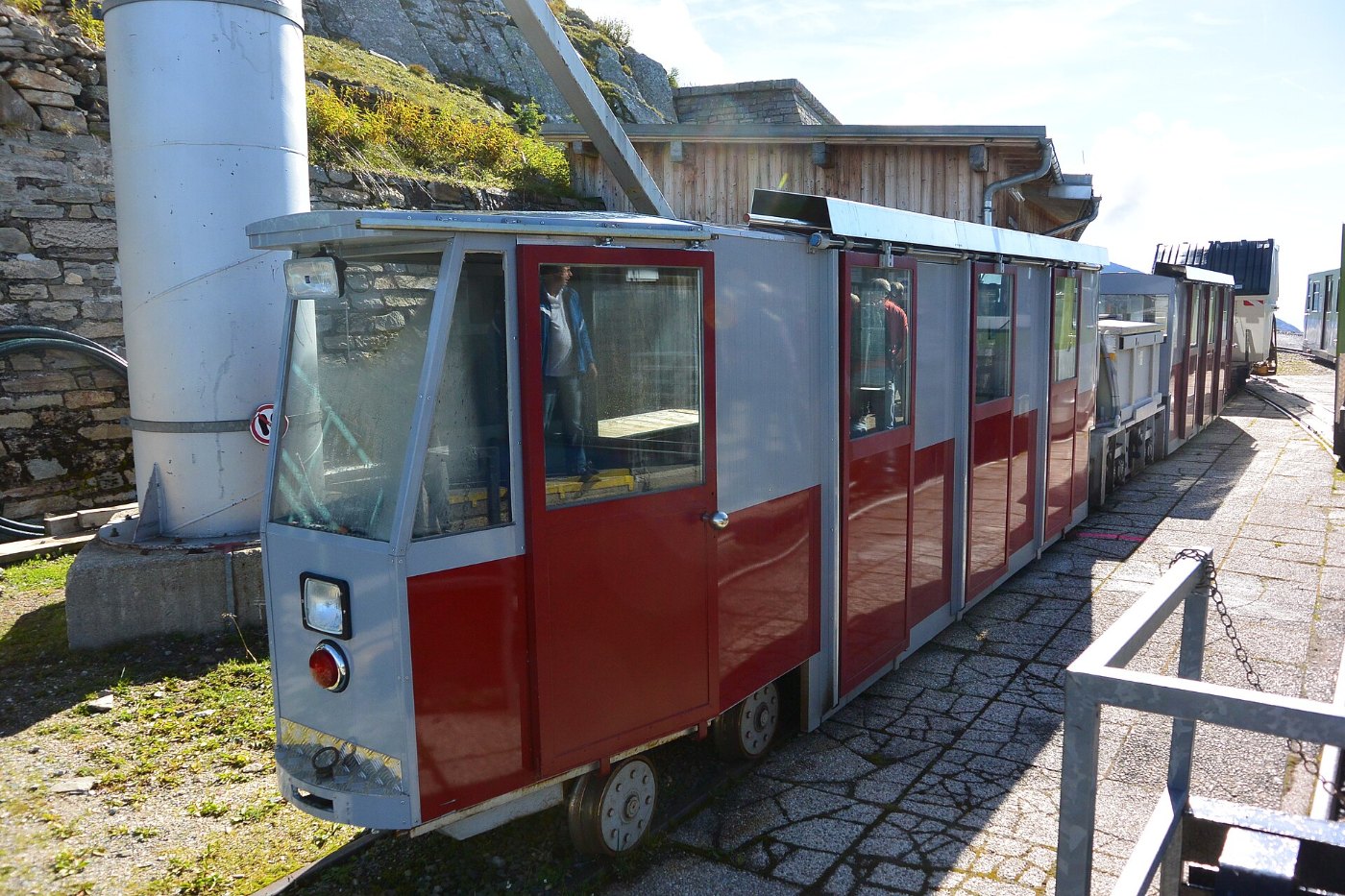 Reißeck Höhenbahn Akkutriebwagen ex Limbergstollen 2014