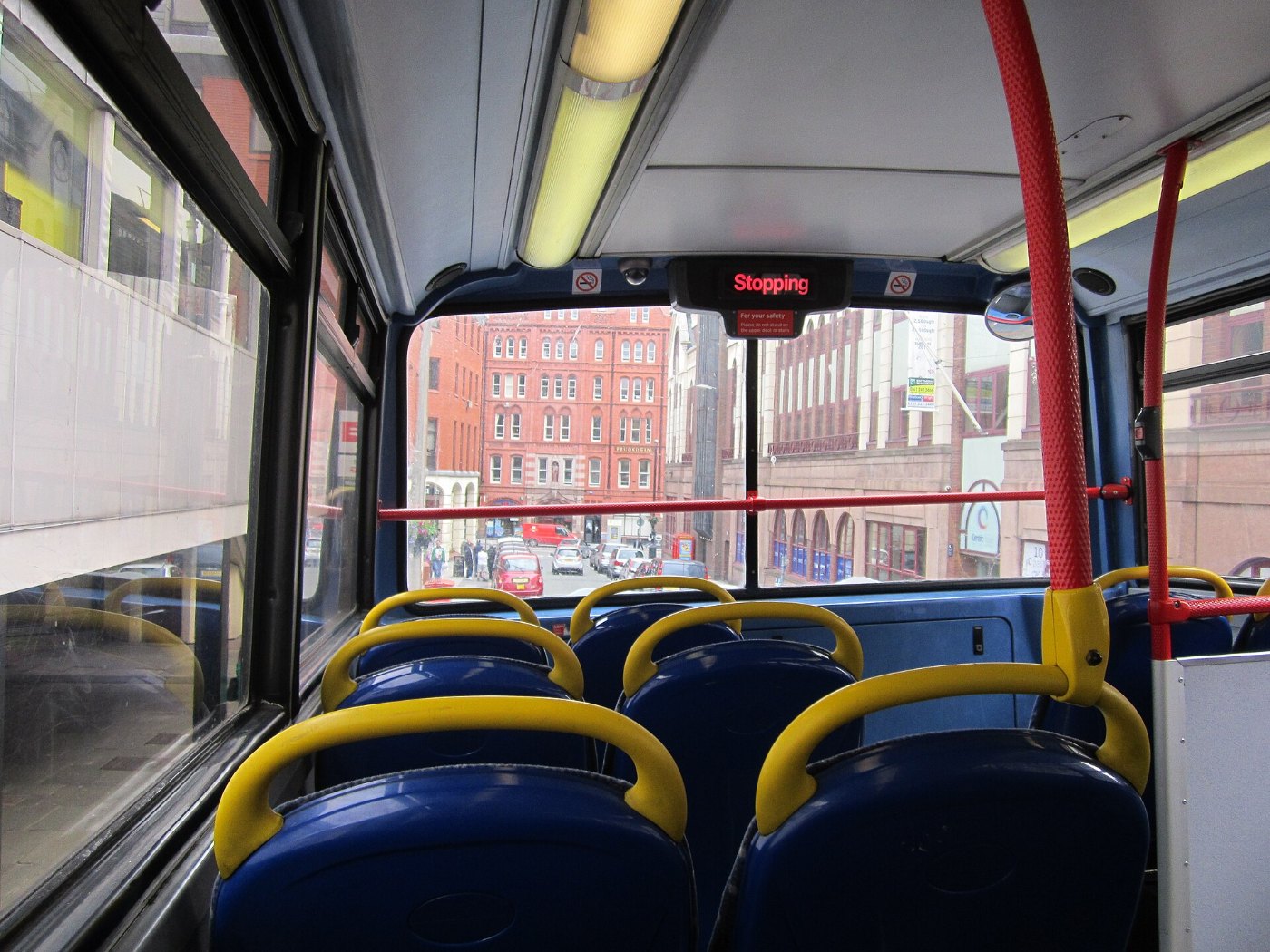 On the rail replacement bus service at Moorfields, Liverpool