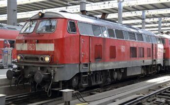 München Hauptbahnhof Diesellok 218 416 6