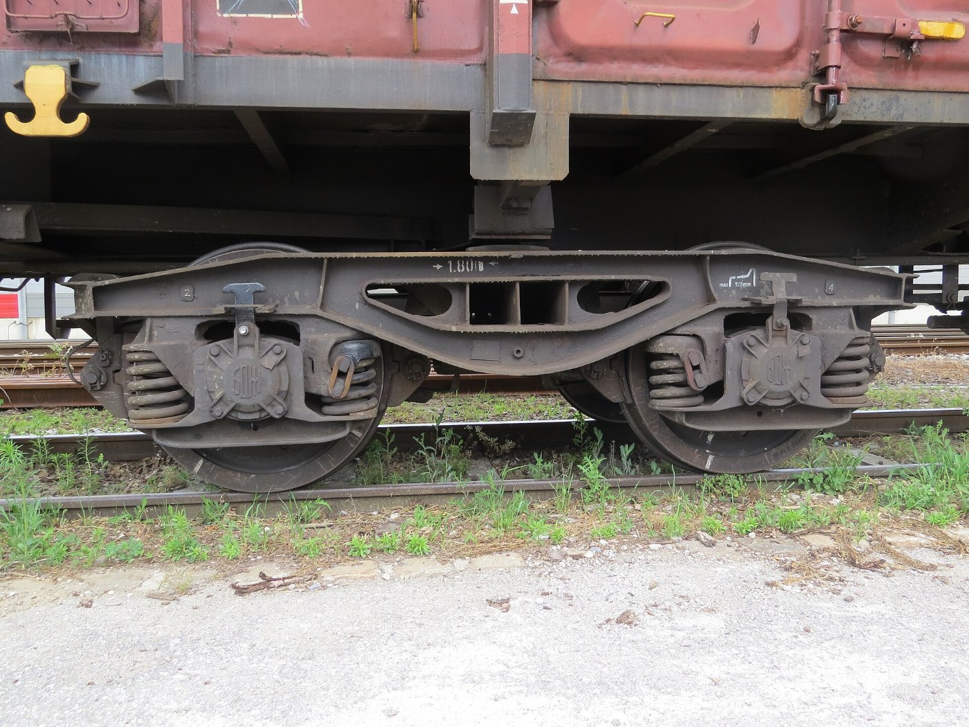 2018 06 19 (144) Bogie of 33 53 5301 485 5 at Bahnhof Herzogenburg, Aust