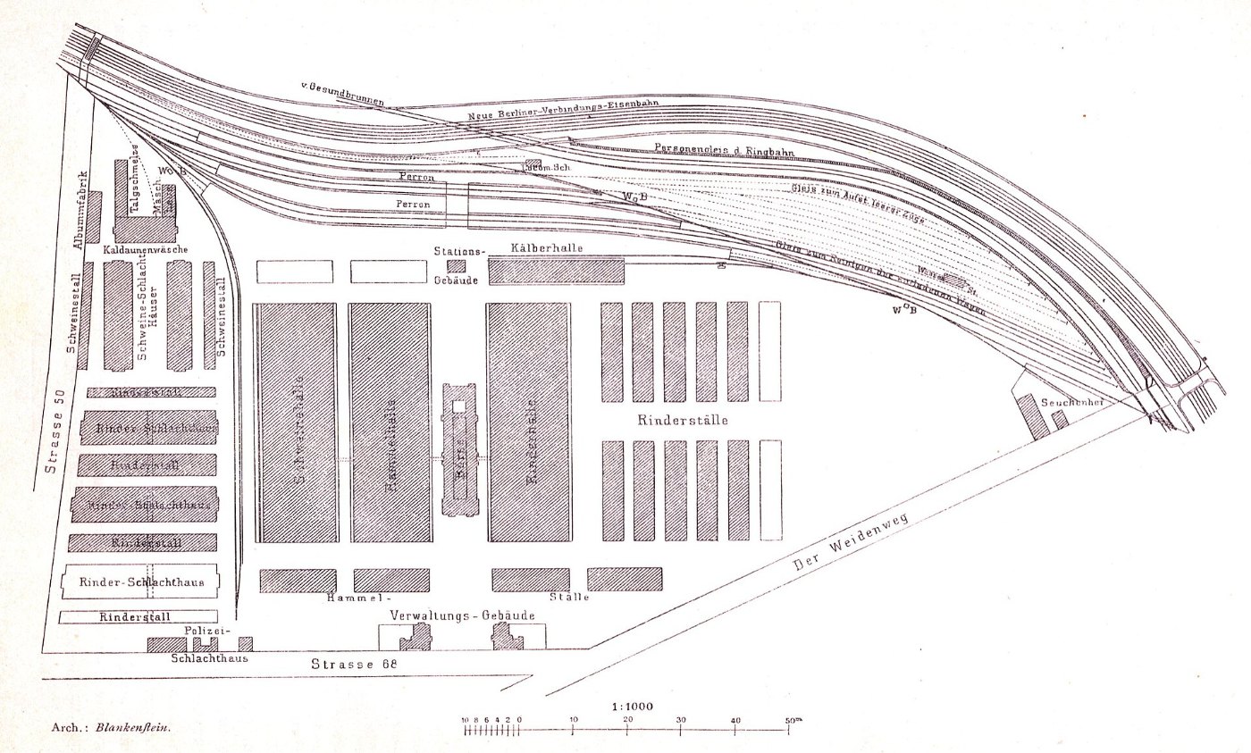 Berlin Zentralviehhof Uebersicht