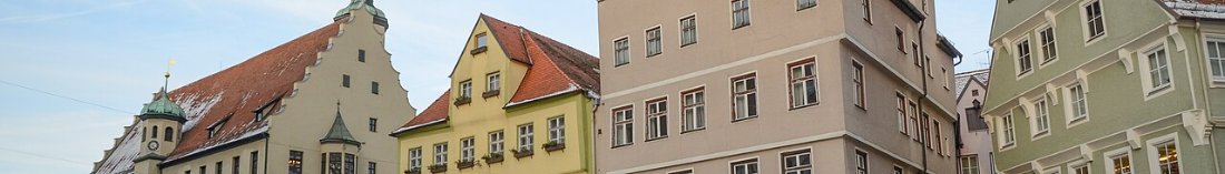 Nördlingen banner Marktplatz