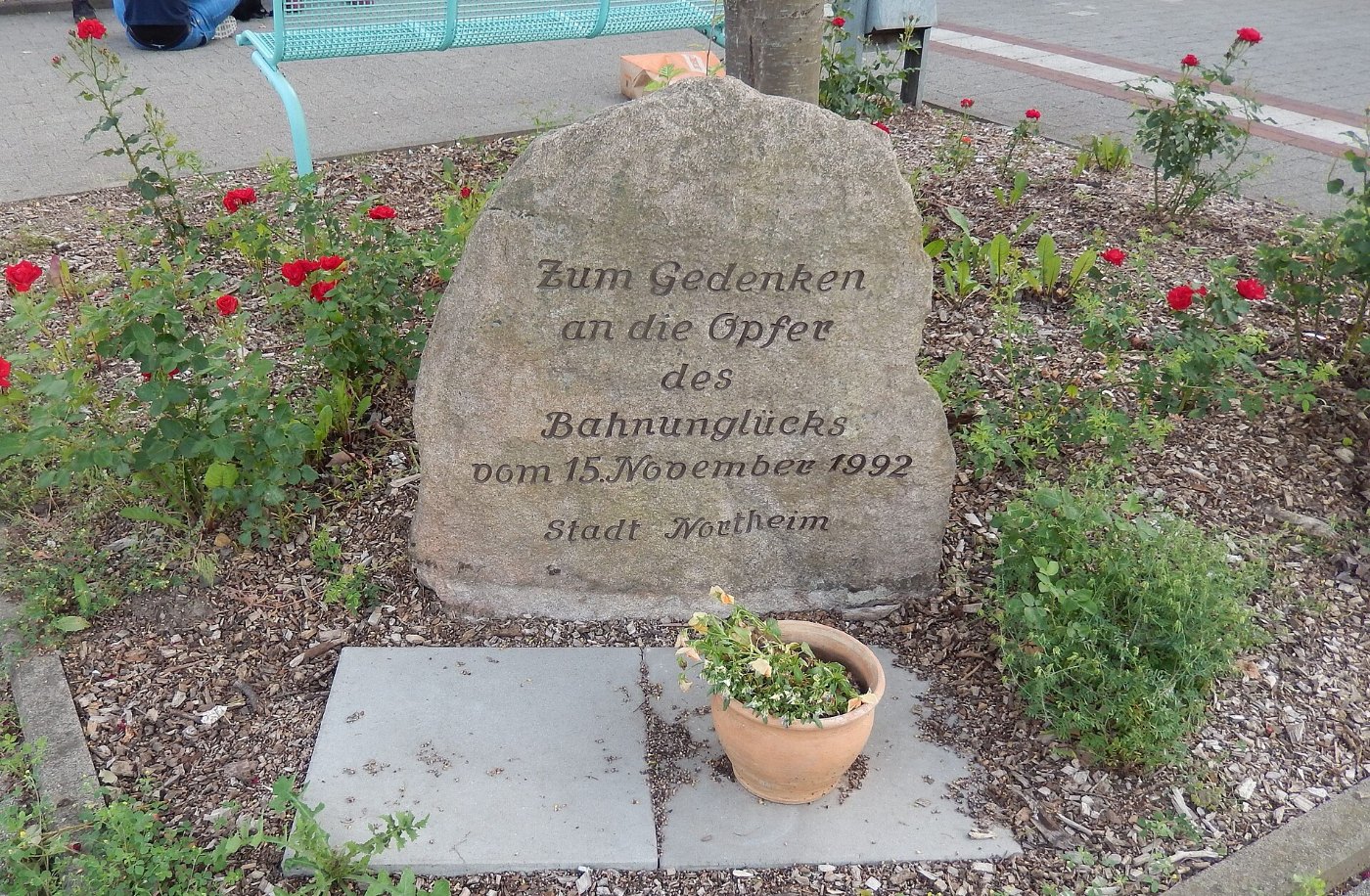 Gedenkstein Bahnunglück in Northeim
