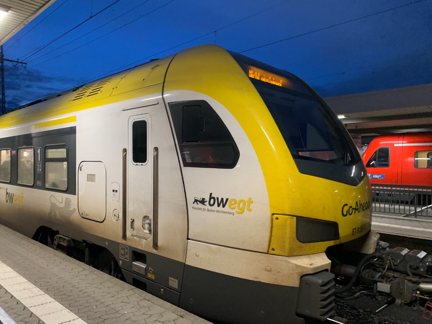 Regionalzug im Nürnberger Hauptbahnhof