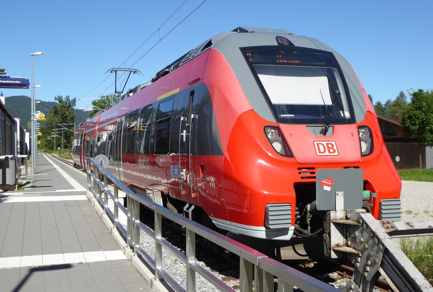 Bahnhof Oberammergau, Bahnsteig, 7