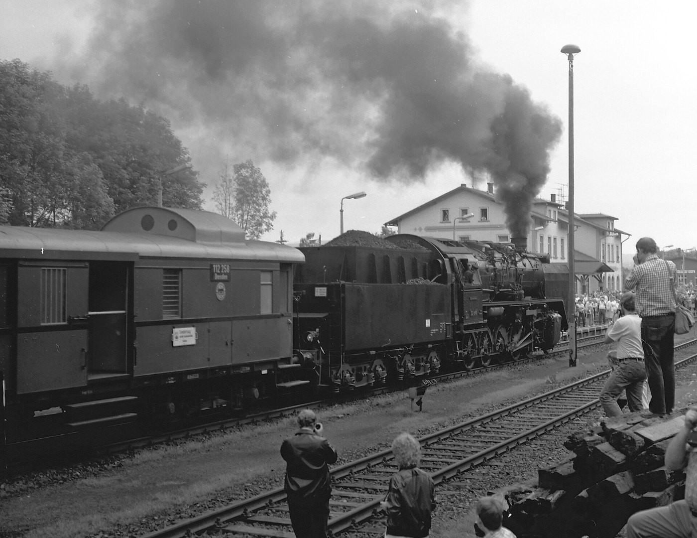NR Olbernhau Bahnhof mit Dampflok 50 849