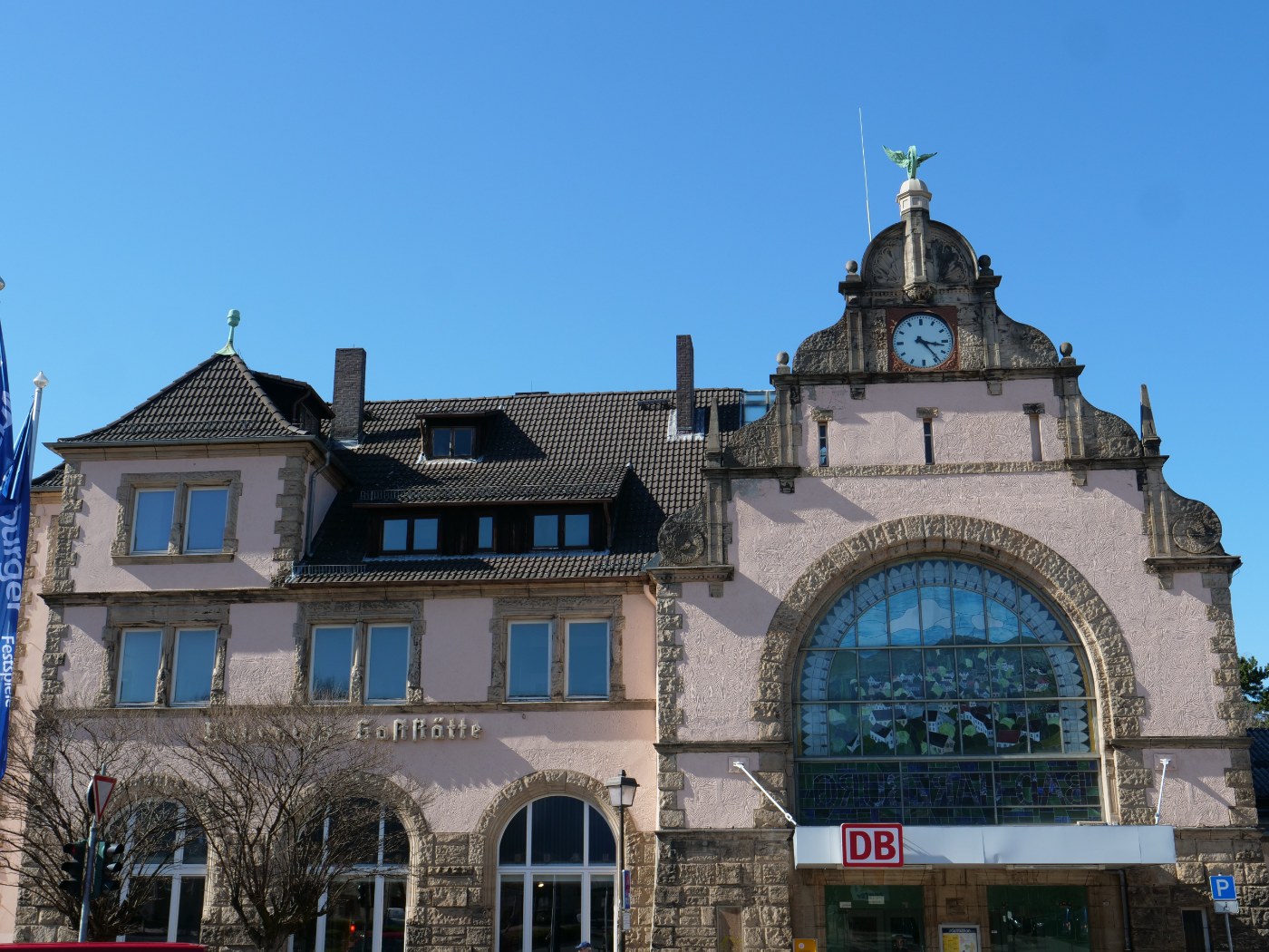 Bahnhof Bad Harzburg, Seitenansicht