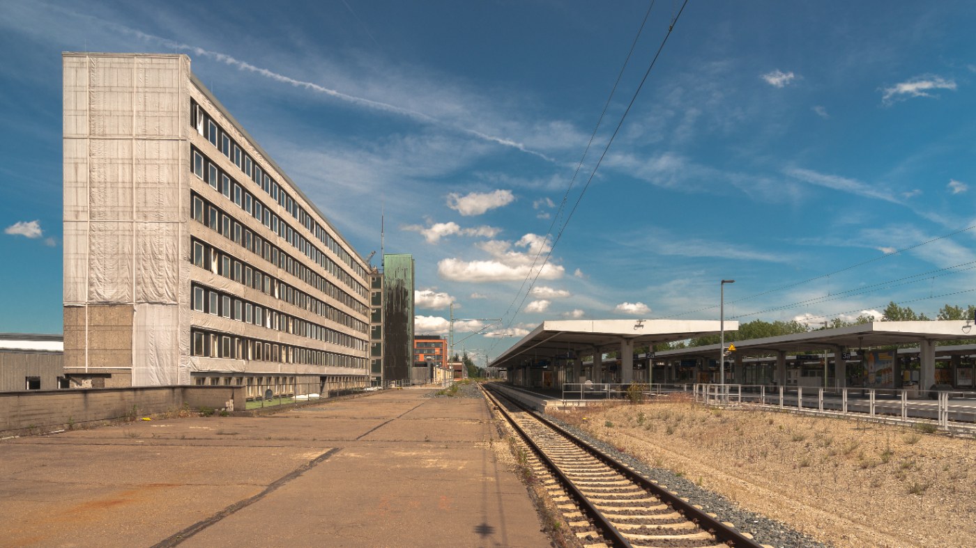 Bahnsteig im Braunschweiger Hauptbahnhof