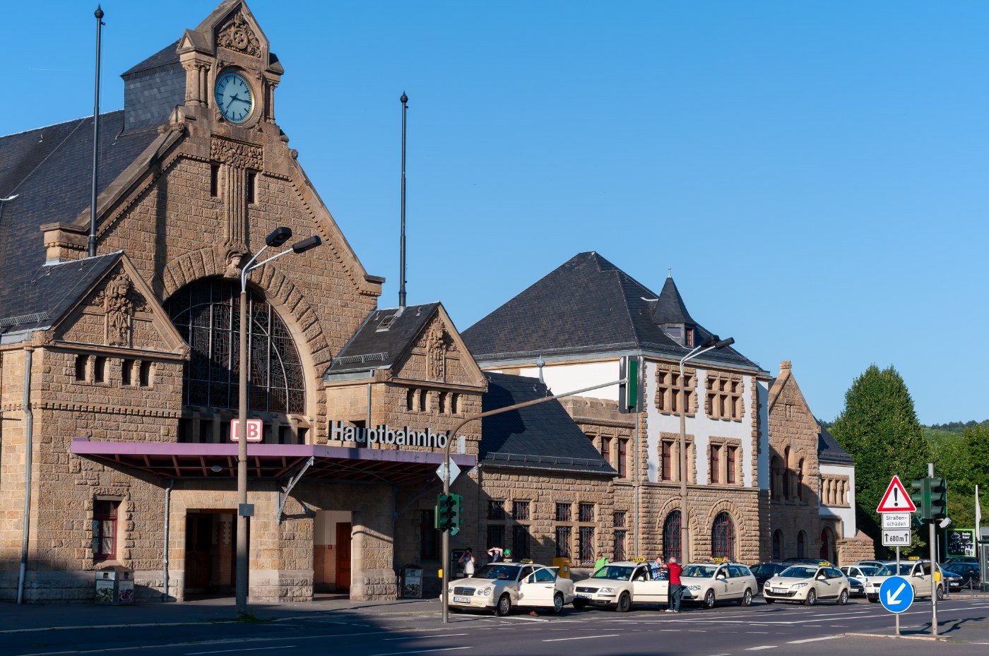 Empfangsgebäude des Eisenacher Hauptbahnhofs von 1904