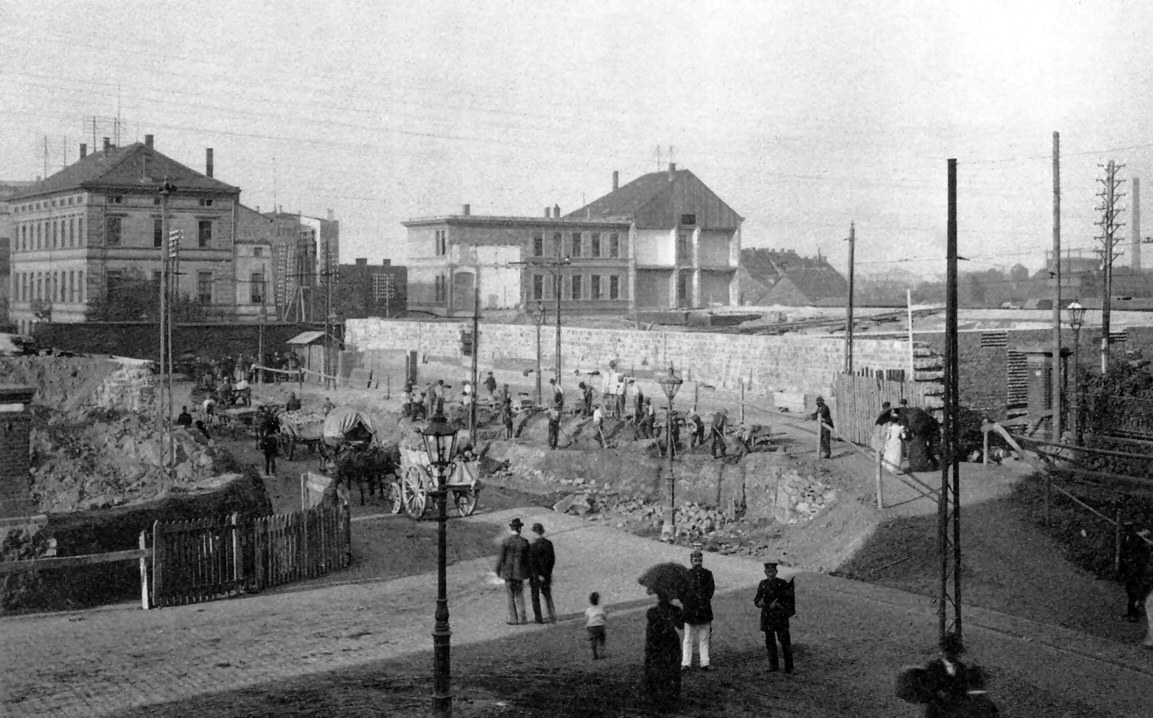Historische Aufnahme des Essener Hauptbahnhofs um 1900