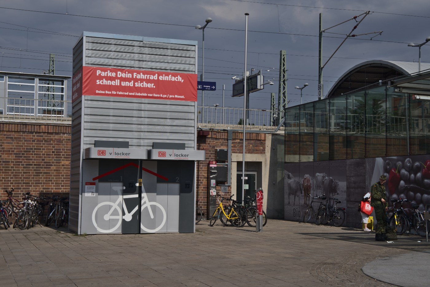 Fahrradabstellanlage am Hauptbahnhof Halle
