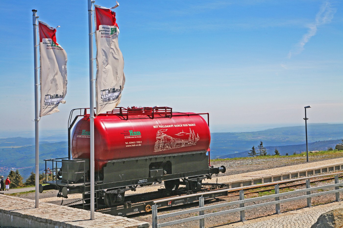 Dampflok der Harzer Schmalspurbahnen am Brocken