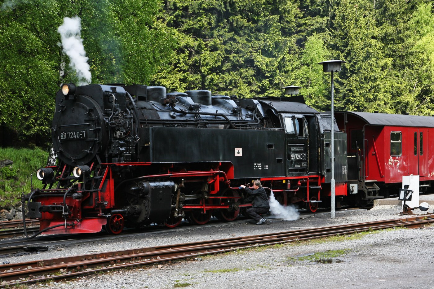 Brockenbahn am Bahnhof Drei Annen Hohne